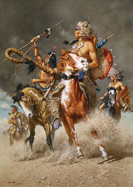 "Change in the Wind" Frank McCarthy Crow Indian Giclee Canvas